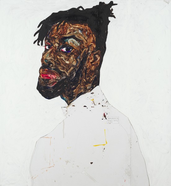 Amoako Boafo, White on White, 2019 © Amoako Boafo