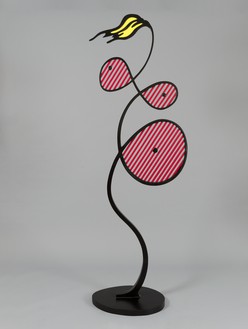 Roy Lichtenstein, Galatea, 1989 Painted and patinated bronze, 89 × 32 × 19 inches (226.1 × 81.3 × 48.3 cm), edition of 6© Estate of Roy Lichtenstein. Photo: Rob McKeever