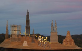 Chris Burden, model for the installation Xanadu as proposed to the Los Angeles County Museum of Art, 2008. Photo: Joel Searles