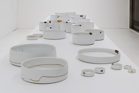Installation view, Edmund de Waal: some winter pots, Gagosien, Davies Street