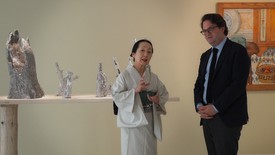 The artist Setsuko in Paris