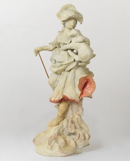 Rachel Feinstein, The Bleeding Shepherdess, 2014 Resin, 46 × 21 × 24 inches (116.8 × 53.3 × 61 cm)© Rachel Feinstein. Photo: Rob McKeever
