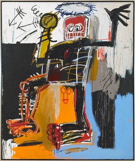 Jean-Michel Basquiat, Untitled, 1981 Acrylic, oil stick, and pencil on canvas, 72 × 60 inches (182.9 × 152.4 cm)© The Estate of Jean-Michel Basquiat. Licensed by Artestar, New York