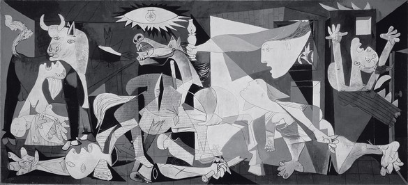 Pablo Picasso, Guernica, May 1–June 4, 1937 Oil on canvas, 137 ½ × 305 ¾ inches (349.3 × 776.6 cm), Museo Nacional Centro de Arte Reina Sofía, Madrid© 2018 Estate of Pablo Picasso/Artist Rights Society (ARS), New York