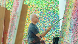 In the Studio: Damien Hirst’s Veil Paintings