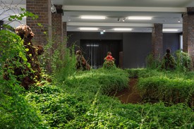 Installation view, Precious Okoyomon: Earthseed, Museum Für Moderne Kunst, Frankfurt am Main, Germany, August 22–November 1, 2020. Photo: Axel Schneider, courtesy the artist and Museum Für Moderne Kunst, Frankfurt am Main, Germany