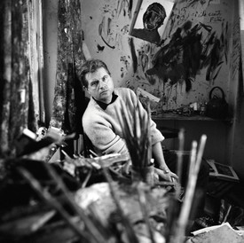 Francis Bacon in his studio in Battersea, London. Photo: © The Cecil Beaton Studio Archive at Sotheby’s