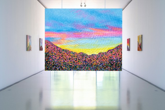 Installation view, Jennifer Guidi: Mountain Range, Château La Coste, Le Puy-Sainte-Réparade, France, June 20–September 3, 2023. Artwork © Jennifer Guidi. Photo: Frédéric Desimoni