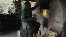 Theaster Gates in his studio