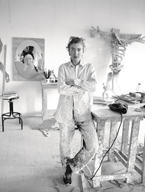 Rachel Feinstein in her West 15th Street studio, New York, 2002.