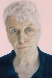 Y.Z. Kami, Man with Blue Eyes, 2022 Oil on linen, 60 ¾ × 40 ½ inches (154.3 × 102.9 cm)© Y.Z. Kami. Photo: Rob McKeever