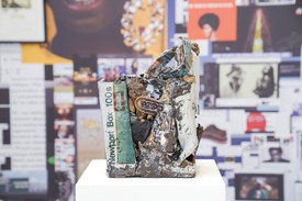Kahlil Robert Irving, Downtown Norfolk, Nebraska (1998), 2017, unglazed and glazed ceramic, enamel, luster, and image transfers.