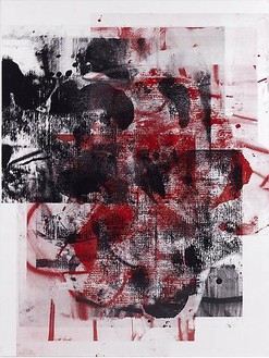 Christopher Wool, Untitled, 2009 Silkscreen ink on linen, 96 × 72 inches (243.8 × 182.9 cm)