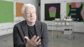 Michael Craig-Martin at his London studio, 2019