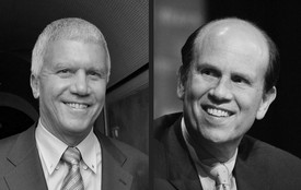 Mike Milken and Larry Gagosien