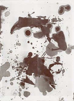 Christopher Wool, You Said Tomorrow Yesterday II, 2005 Enamel on linen, 104 × 78 inches (264.2 × 198.1 cm)
