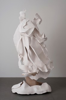 Rachel Feinstein, St. Michael, 2012 Aqua-Resin, steel, wire, and wood, 102 × 56 × 30 inches (259.1 × 142.2 × 76.2 cm)© Rachel Feinstein