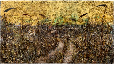 Anselm Kiefer, Aus Herzen und Hirnen sprießen die Halme der Nacht (From Hearts and Brains the Stalks of Night Are Sprouting), 2019–20