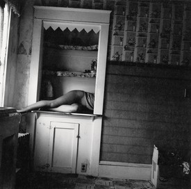 Francesca Woodman, Untitled, Providence, Rhode Island, 1976, gelatin silver print, 5 ¼ × 5 ¼ inches (12.7 × 12.7 cm) © Woodman Family Foundation/Artists Rights Society (ARS), New York