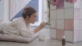 Image of Adriana Varejão in her studio