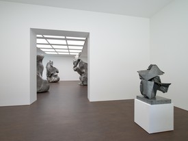 Installation view, Crushed, Cast, Constructed: Sculpture by John Chamberlain, Urs Fischer, and Charles Ray, Gagosien, Grosvenor Hill, London, June 15–July 31, 2020
